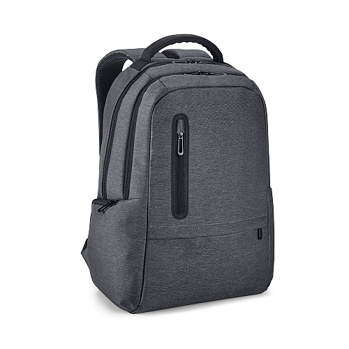 RE-BOSTON. 2Tone recycled nylon waterproof laptop backpack with 210D recycled polyester compartment 2